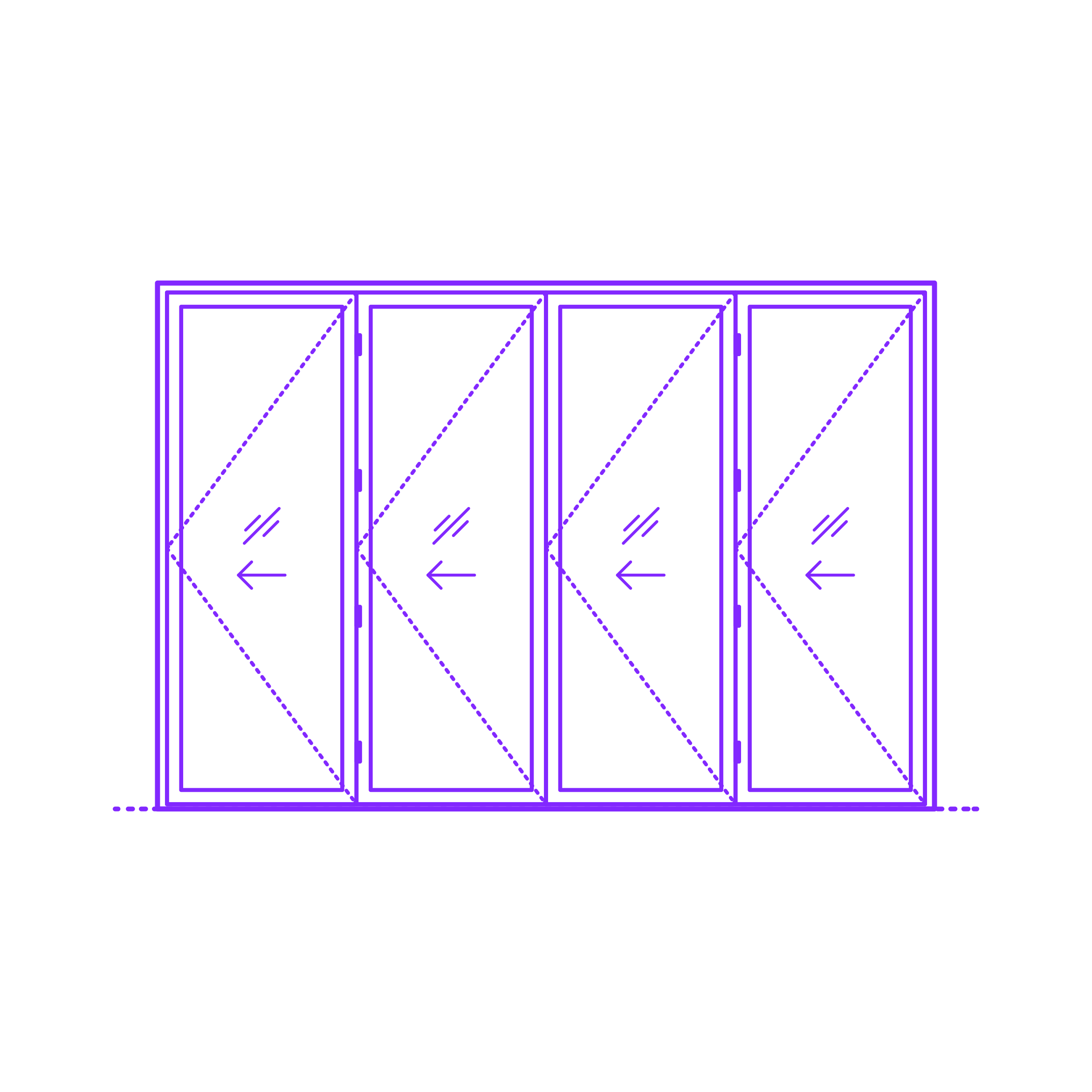 Buildings Folding Doors Bifold Exterior Door 4 Panels Silhouette Cutting Svg Files Free Vectors
